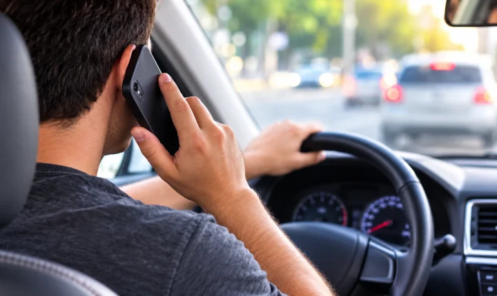 1654 pessoas foram multadas por uso de celular ao volante no mês de julho