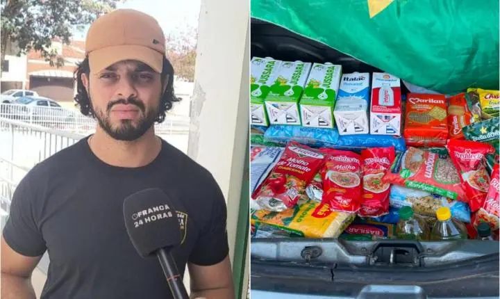 Ação social em Franca arrecada alimentos para vítimas do temporal em Ribeirão Preto