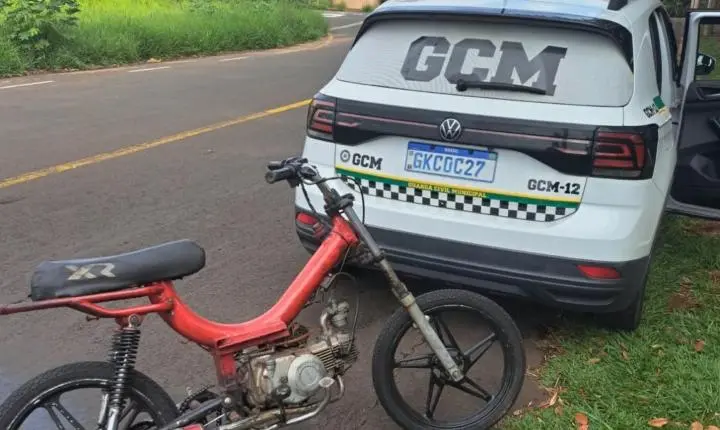 Adolescente é flagrado pela GCM com mobilete adulterada no João Liporoni