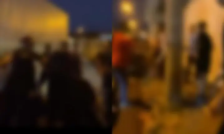 Briga generalizada é registrada em frente a Escola 