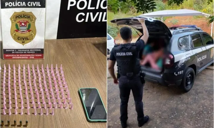 Casal que usava apartamento como “biqueira” é preso pela Polícia Civil