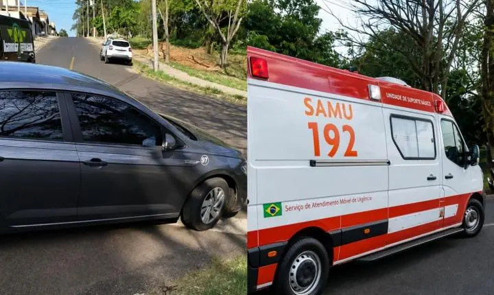 Ciclista fica ferido em acidente no Jardim Esmeralda 