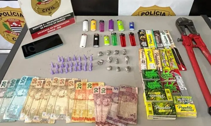 Homem é preso com drogas e itens furtados durante operação da DIG