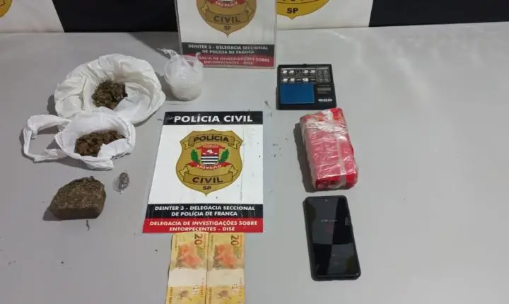 Dise apreende adolescente por tráfico de drogas em Cristais Paulista