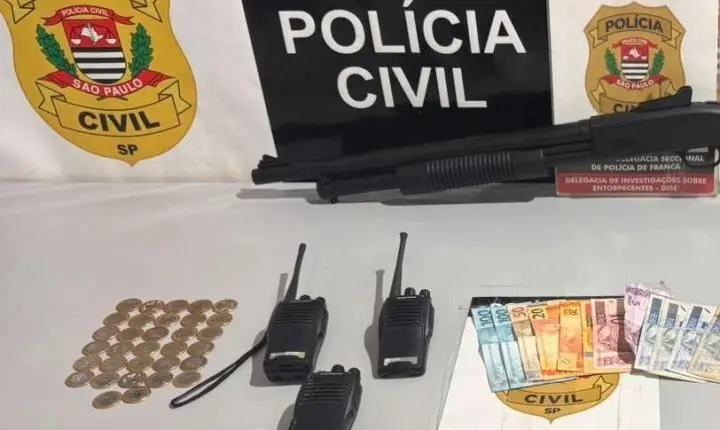 Dise desarticula dois pontos de tráfico e prende três pessoas em Franca