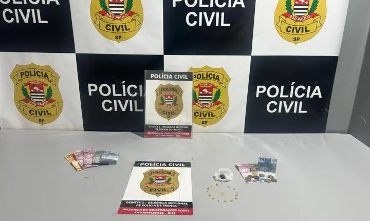 Dise prende casal por tráfico de drogas no Centro de Franca após denúncia