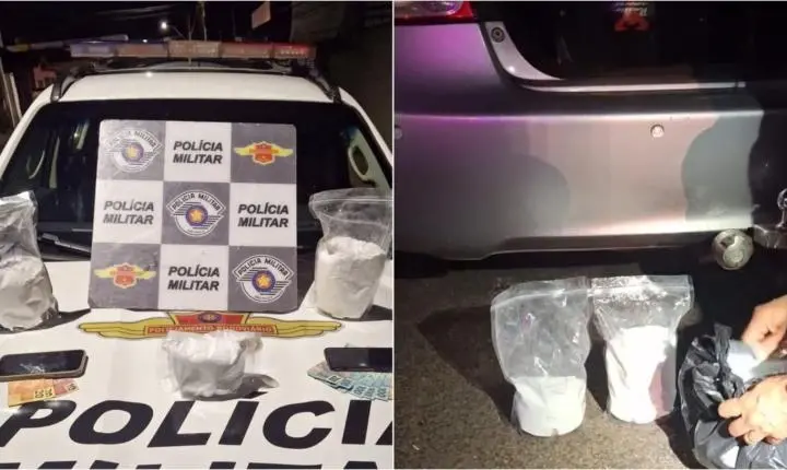 Dois homens são presos com mais de 3 kg de cocaína em Sales Oliveira