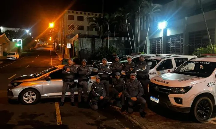 Força Tática localiza dupla que furtou e incendiou veículo na região de Franca