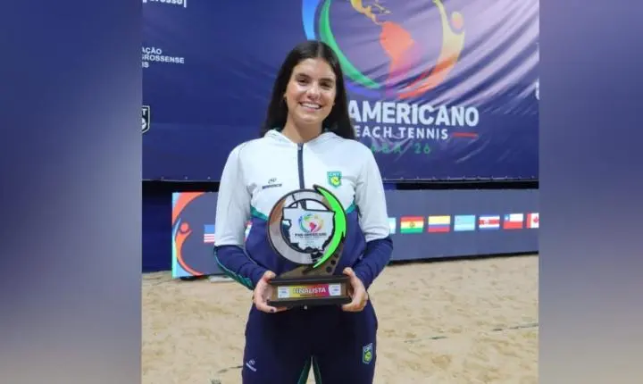 Francana Kauany Lima é vice-campeã Pan-Americana de Beach Tennis