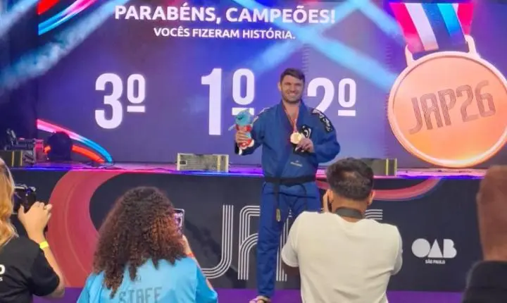 Francano conquista duas medalhas de ouro nos Jogos da Advocacia
