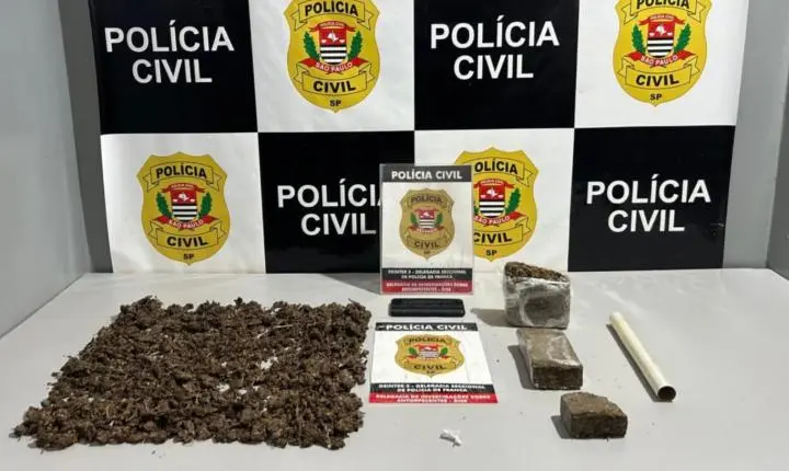 Homem de 30 anos é preso com quase dois quilos de maconha em Franca