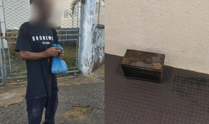 Homem é detido pela GCM após furtar bateria no Parque Fernando Costa 