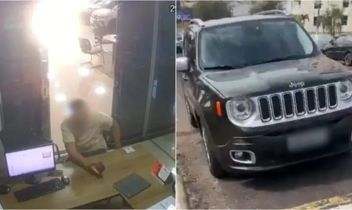 Homem é investigado após tentativa de golpe contra loja de veículos