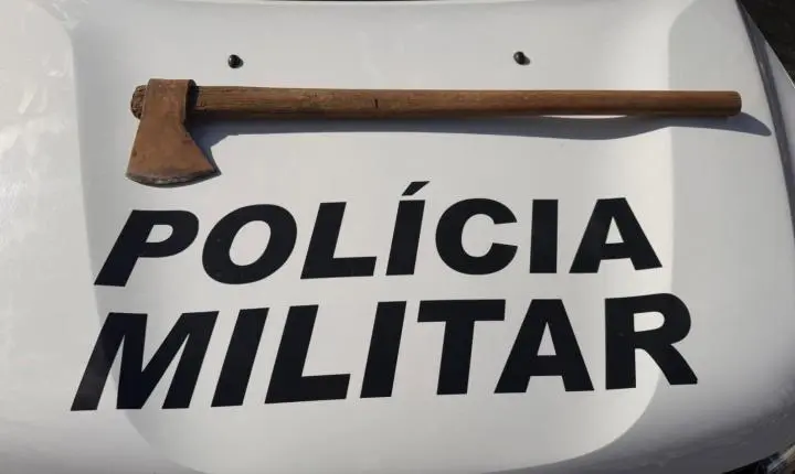 Homem é preso após ameaçar a mulher com machado em Jeriquara 