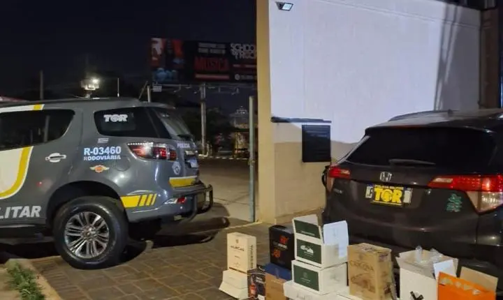 Homem é preso pelo TOR com mais de 100 garrafas de vinho do Paraguai