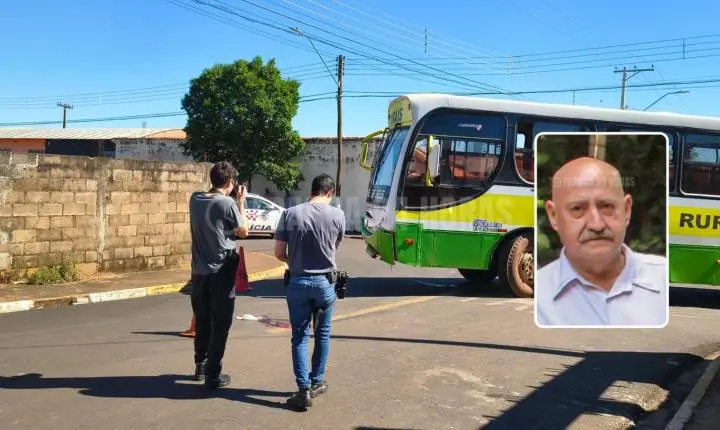 Homem morre após ser atropelado por ônibus em Ribeirão Corrente 