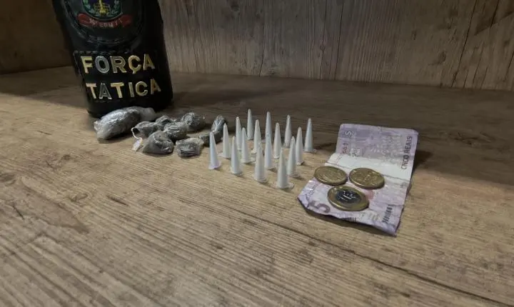 Força Tática apreende adolescentes por tráfico de drogas no Jardim Aeroporto
