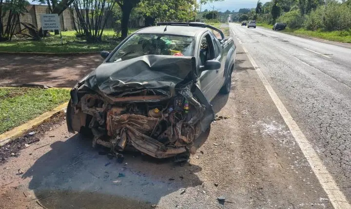 Idoso fica ferido em acidente na rodovia João Traficante 