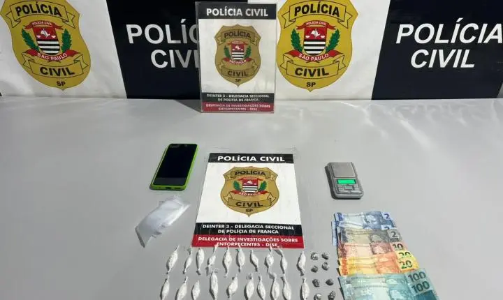 Investigado por tráfico é preso durante ação da Polícia em Patrocínio Paulista
