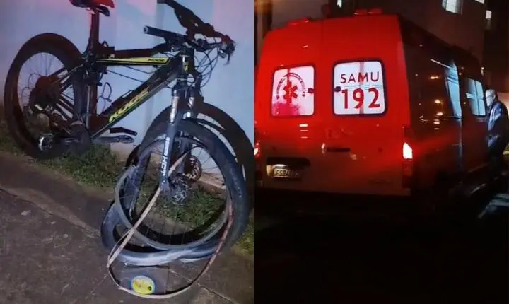 Jovem bate bicicleta em muro e fica ferido no Jardim Consolação 