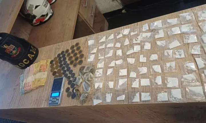 Rocam prende traficante no conjunto habitacional Dom Pedro I