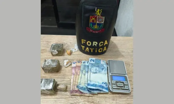  Traficante invade apartamento, tenta fugir, mas é preso pela Força Tática