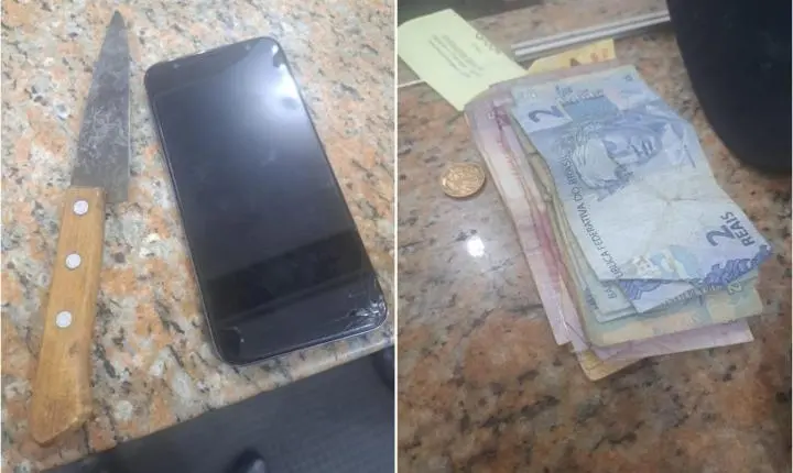 Homem é detido pela GCM com faca e celular sem procedência na Estação
