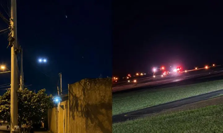 Movimentação de aeronave chama atenção durante simulado no Aeroporto
