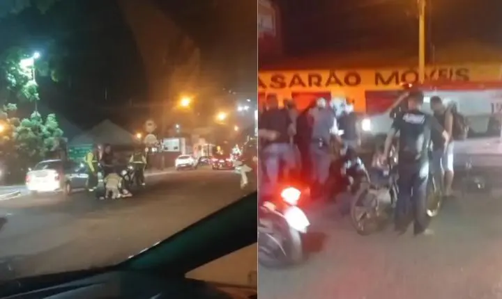 Ciclista fica ferido em acidente na rua Francisco Marques 