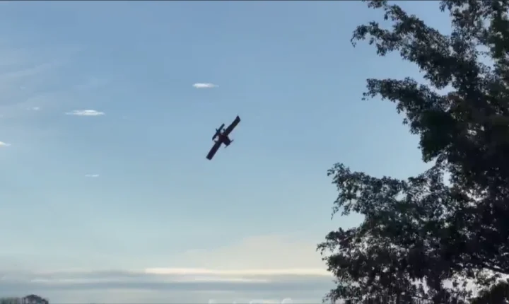 Câmeras registraram queda de avião em Orlândia; duas pessoas morreram 