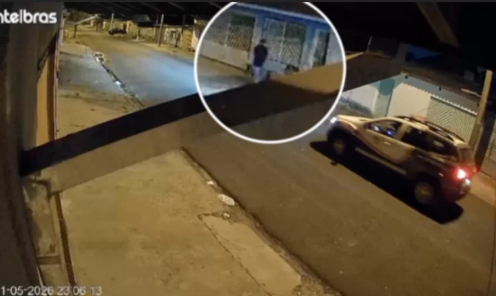 Câmera flagrou homem tentando fugir da PM com filho refém no Aeroporto