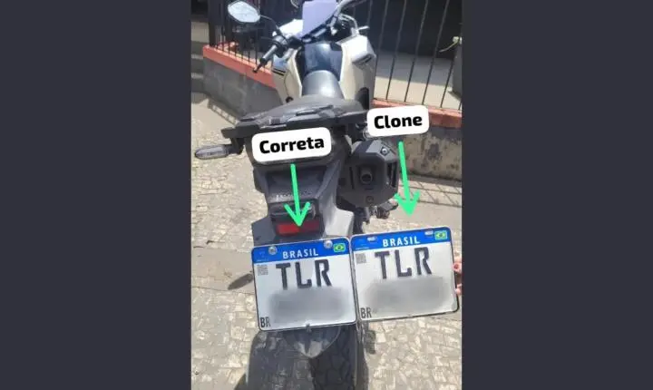 PM localiza moto com placa adulterada após alerta do Muralha Paulista