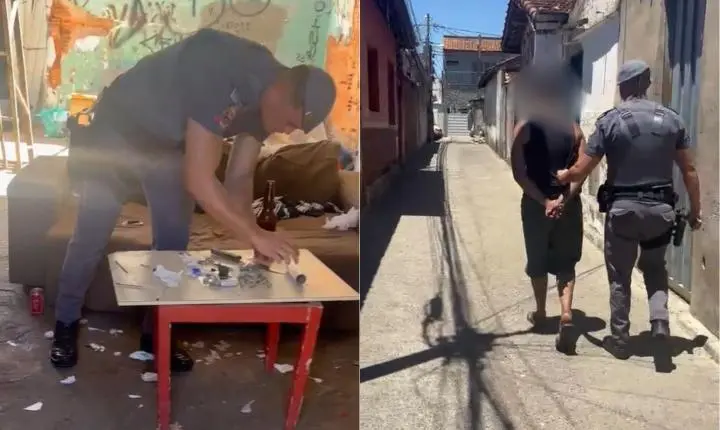 PM prende traficante em beco na rua Minas Gerais 