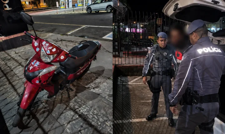 PM recupera moto minutos após furto e prende ladrão em flagrante