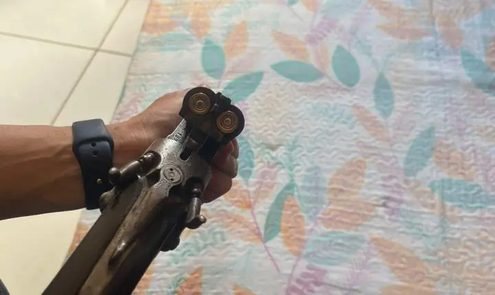 Polícia apreende espingarda em chácara na zona rural de Cristais Paulista