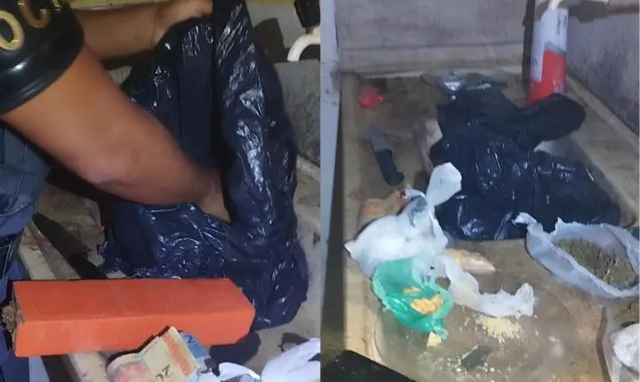 Rocam prende traficante em casa abandonada na Vila São Sebastião 