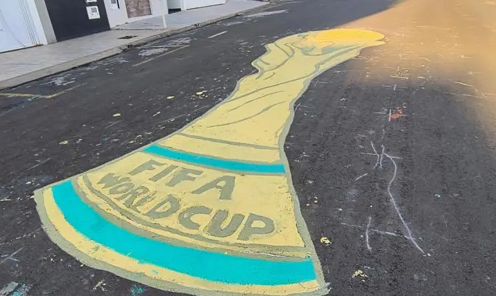 Rua ganha as cores da Seleção Brasileira no Jardim João Liporoni