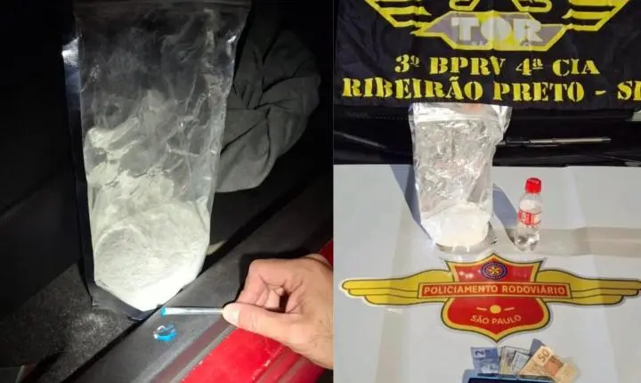 TOR prende homem com cocaína na rodovia Anhanguera em Sales Oliveira