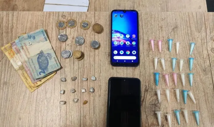 Traficante é preso pela Força Tática com cocaína no Jardim Aeroporto 