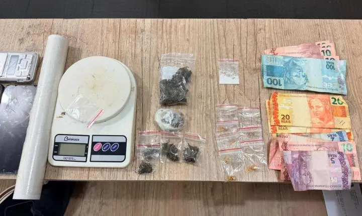 Traficante tenta dispensar drogas, mas é preso por policiais militares em Jeriquara