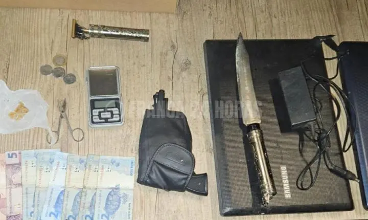 Traficante tenta fugir de policiais militares, mas é preso na Santa Luzia