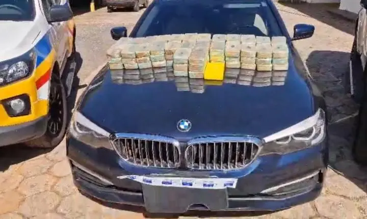 Trio é preso com drogas avaliadas em R$ 16 milhões escondidas em BMW