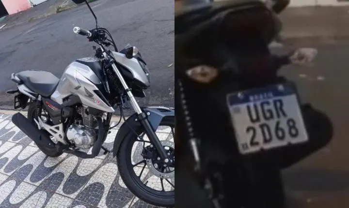 Vítima pede ajuda da população para encontrar moto furtada 